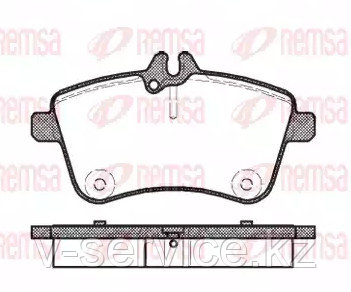 Тормозные колодки REMSA     1130 00-AF, фото 1