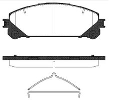 Тормозные колодки Hi-Q SP 2137 (REMSA 1312.00)