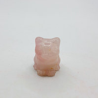 Статуэтка Кот из розового кварца