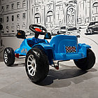 Веломобиль "Pilsan" Herby Car Blue. Детская педальная машинка. Цвет - Голубой., фото 7