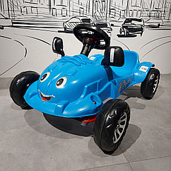 Веломобиль "Pilsan" Herby Car Blue. Детская педальная машинка. Цвет - Голубой.