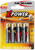 Батарейки пальчиковые АА ANSMANN - XPower 1.5V 4шт. в упаковке