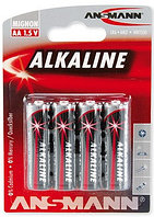 Батарейки АА ANSMANN Alkaline-Red 1.5V 4шт. в упаковке