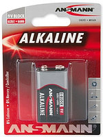Батарейка КРОНА E 9 V ANSMANN Red Alkaline 1 шт в упаковке