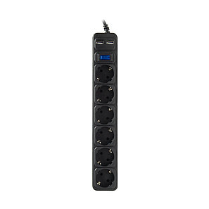 Сетевой фильтр SVC ZC6S-30M-USB 3 м. 220 в. 2-008751, фото 1