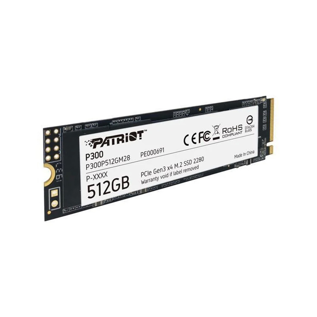 Твердотельный накопитель SSD Patriot P300 512GB M.2 NVMe PCIe 3.0x4 2-001463 P300P512GM28