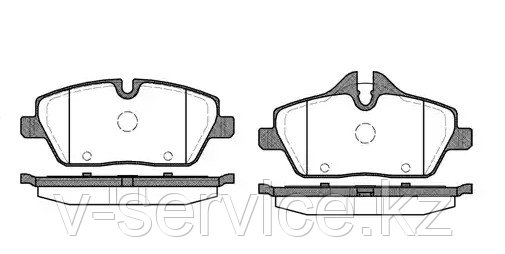 Тормозные колодки REMSA     1131 00-AF