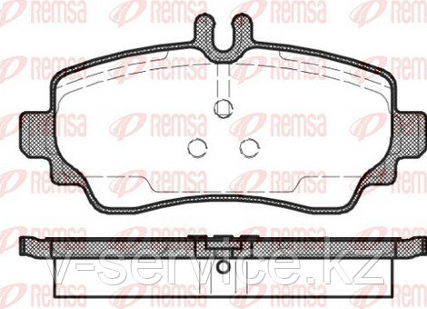 Тормозные колодки REMSA 650 80-AF - фото 1 - id-p106901064