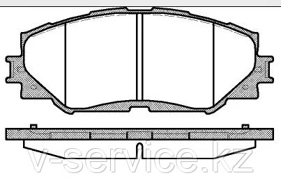 Тормозные колодки Hi-Q SP 2093 (REMSA 1232.00)