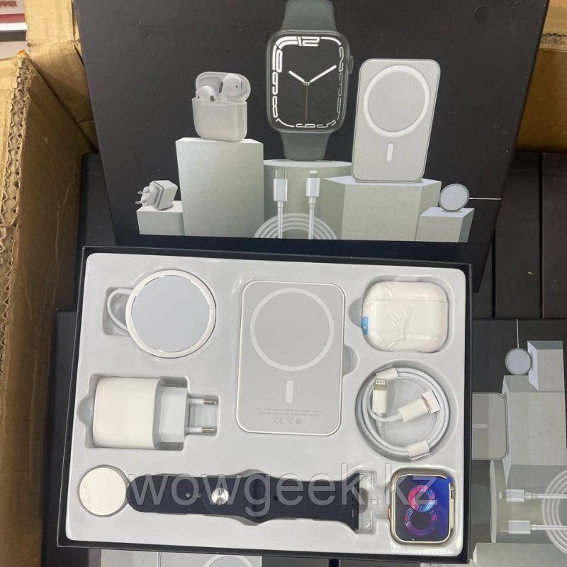 Подарочный набор 5 в 1 Apple Watch Ultra 8 + AirPods 3 + Зарядка Изумительного качества - фото 1 - id-p107242588