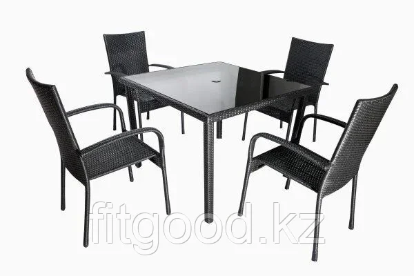 Комплект мебели Moon (Квадратный стол+4 стулья ) - фото 1 - id-p107242865