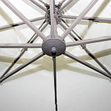 Зонт Banana квадратный (3х3м), в комплекте с 4-мя утяжелителями молочный, фото 2