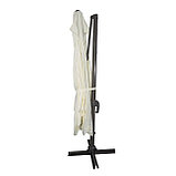 Зонт Banana квадратный (3х3м), в комплекте с 4-мя утяжелителями молочный, фото 9