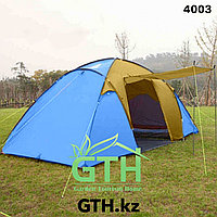 Просторная двухкомнатная палатка с тамбуром 4003. Доставка