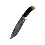 Нож Кизляр сафари - 1 черный в кожаном чехле, фото 2