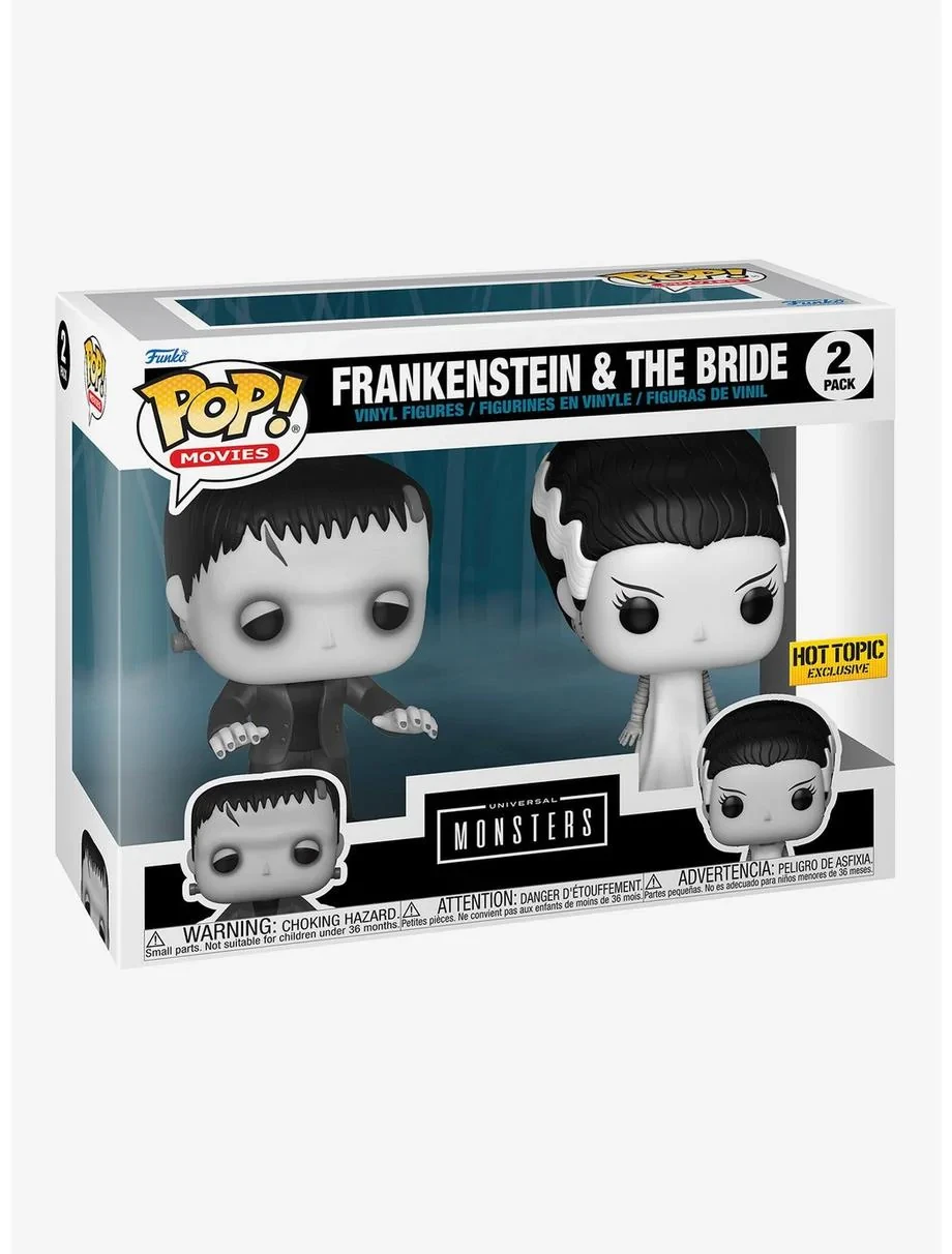 Funko Pop Universal Monsters: Frankenstein & The Bride (Hot Topic Exclusive) Байтурсынова 15 - фото 2 - id-p107243817