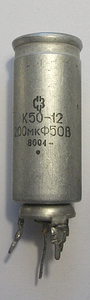 Конденсатор К50-12 10Мкф 350В
