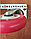 Колесо обрезиненное с площадкой, поворотное с подшипником диаметр d-75 мм, красный, фото 4