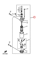 Стартер электрический в сборе лодочного мотора Yamaha PARAGON Y 40 66T8180000