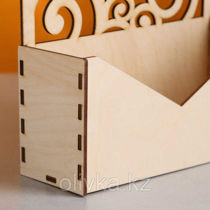Кашпо деревянное 18×6×20 см Конверт Радель "Дуновение", натуральный Дарим Красиво - фото 5 - id-p90398267