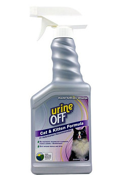 Urine Off CAT & KITTEN FORMULA cредство для уничтожения запаха и пятен кошачьей мочи,500мл
