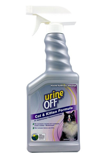 Urine Off CAT & KITTEN FORMULA cредство для уничтожения запаха и пятен кошачьей мочи,500мл - фото 1 - id-p107247162