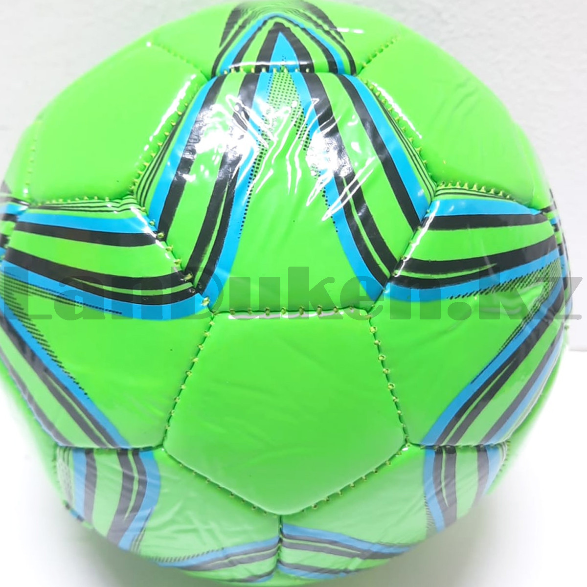 Детский футбольный мяч d 22 см зеленый - фото 3 - id-p107247177