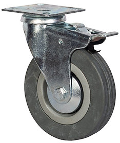 Колесо аппаратное поворотное с тормозом 75 мм