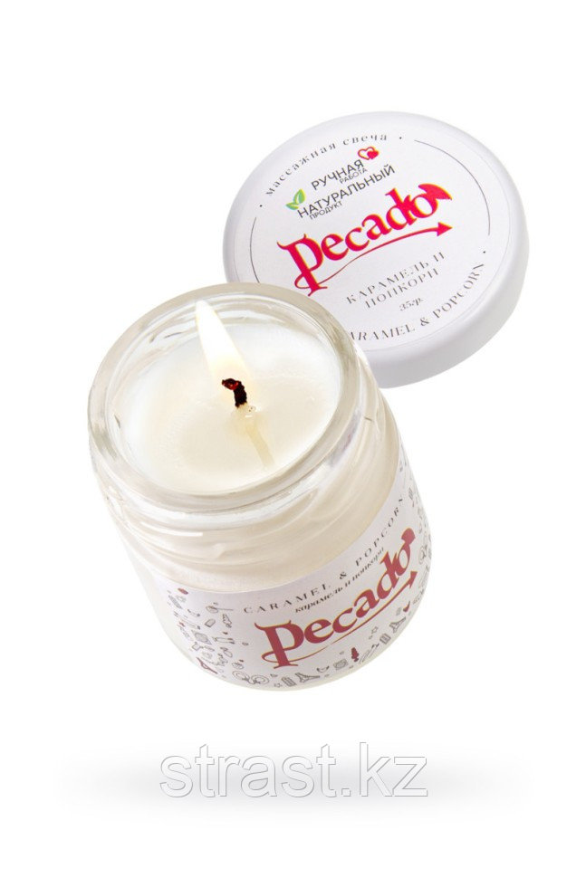 Массажная свеча Pecado BDSM, caramel&popcorn 35 мл., фото 1