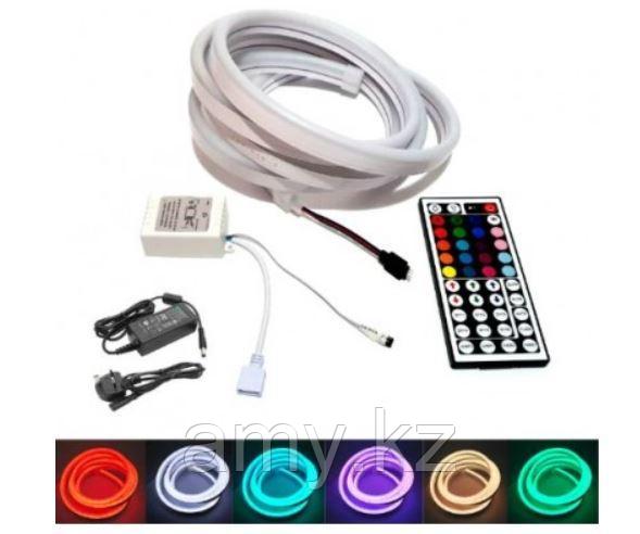 Neon Flex 12V RGB KIT (гибкий неон RGB комплект) 5м - фото 1 - id-p107251676