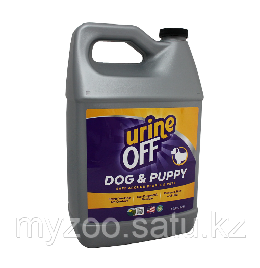 Urine Off DOG & PUPPY cредство для уничтожения запаха и пятен собачьей мочи,3,8л