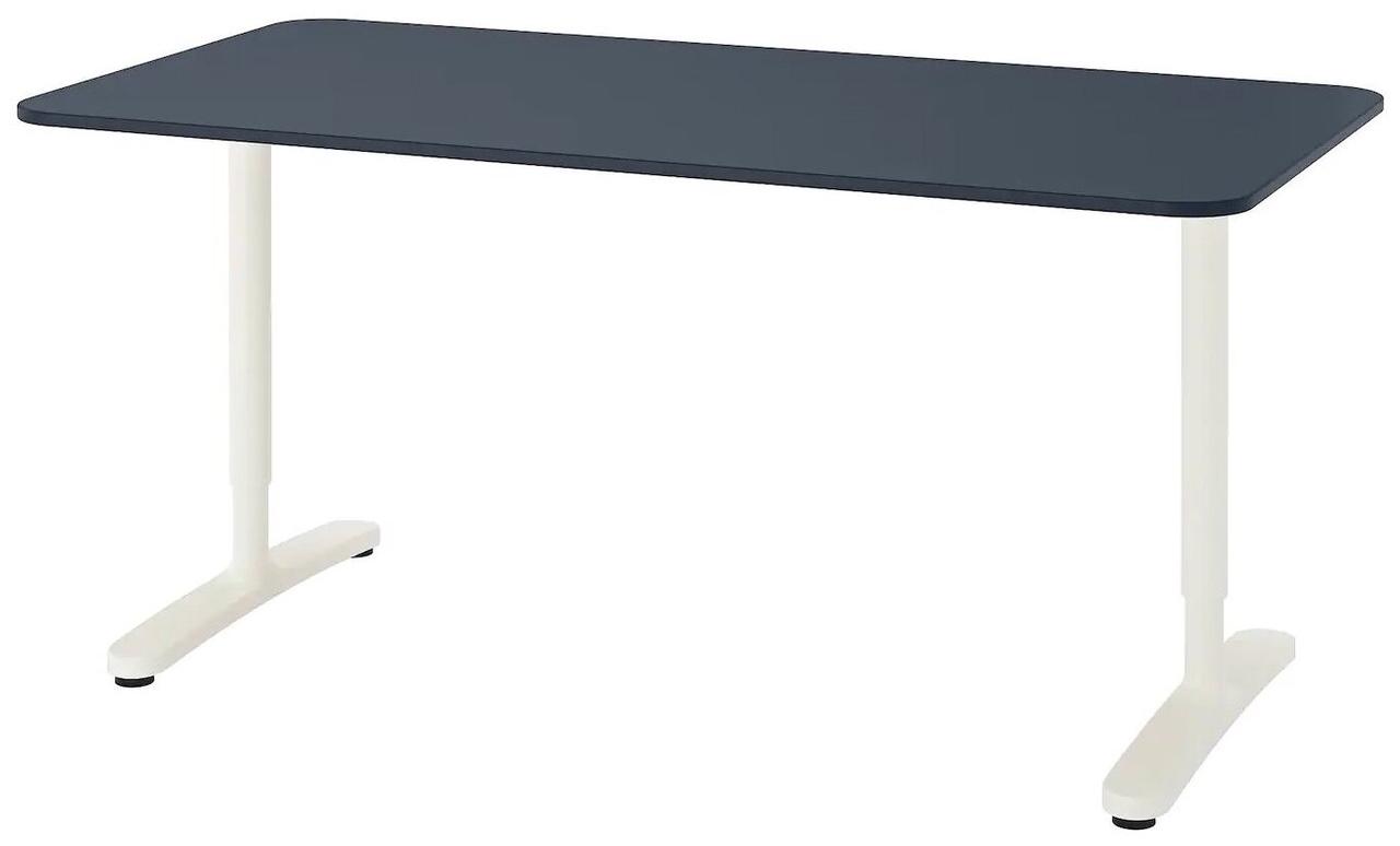 Стол письменный БЕКАНТ синий 160x80 см ИКЕА, IKEA Казахстан