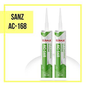 Универсальный силиконовый герметик-SANZ AC-168 Прозрачный