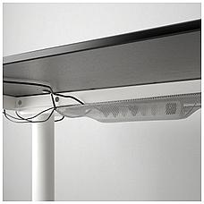 Стол/трансформер БЕКАНТ 160х80 белый/черная морилка ИКЕА, IKEA, фото 2