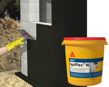 Sika Igolflex N Однокомпонентная битумнополимерная гидроизоляционная мастика, фото 3