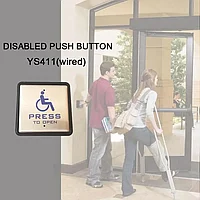 Проводной кнопочный переключатель для инвалидов автоматического открывания дверей и системы контроля доступа