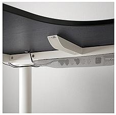 Углов письм стол лев/трансф БЕКАНТ ясеневый шпон/черная морилка160x110 см ИКЕА, IKEA, фото 2