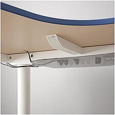 Углов письм стол лев/трансф БЕКАНТ белый/линолеум синий 160x110 см ИКЕА, IKEA, фото 3