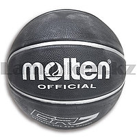 Мяч баскетбольный резиновый Molten размер 7 черный