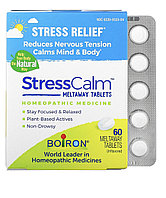 Boiron stress calm meltaway, таблетки для снятия стресса, без добавок, 60 таблеток