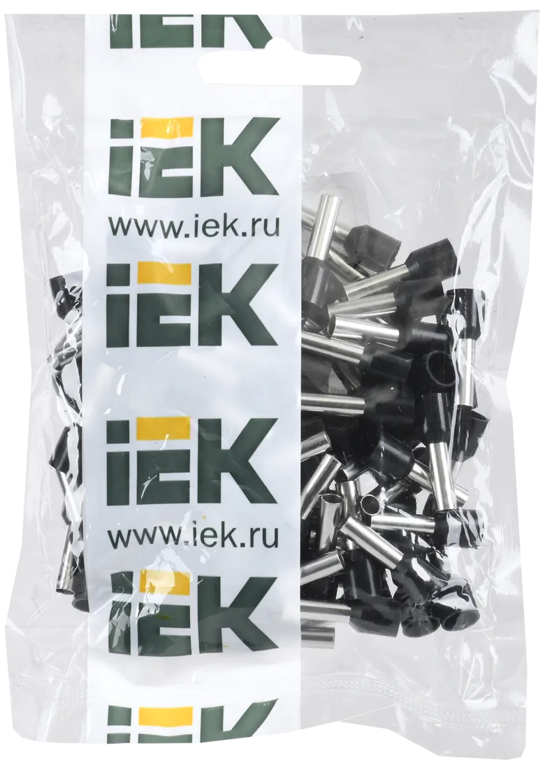 Наконечник НШВИ 6.0-12 черный (100шт/упаковка) IEK