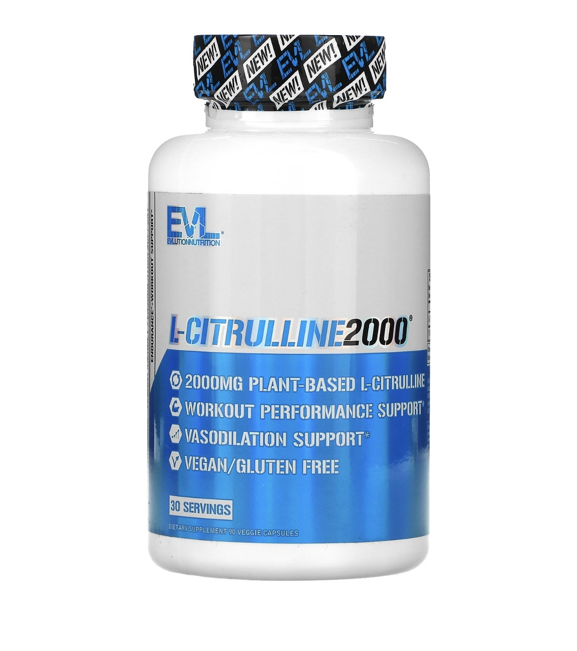 EVLution nutrition l-citrulline 2000, 90 растительных капсул - фото 1 - id-p107259784