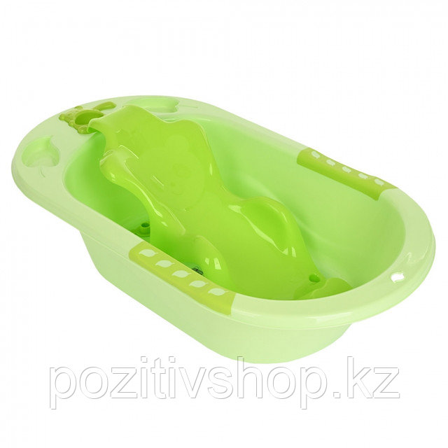 Детская ванна Pituso с горкой для купания зеленый