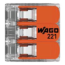Разъем COMPACT для сращивания; для всех типов проводников; 6 мм²; 3-жильный; WAGO 221-613, фото 2