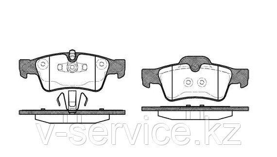 Тормозные колодки HSB HP9949 (REMSA 991.10)