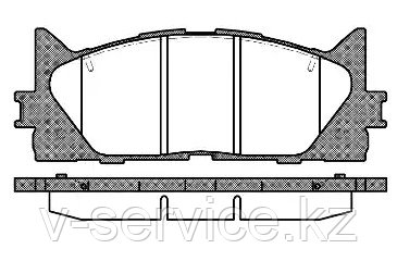 Тормозные колодки Hi-Q SP 2080 (REMSA 1233.00)
