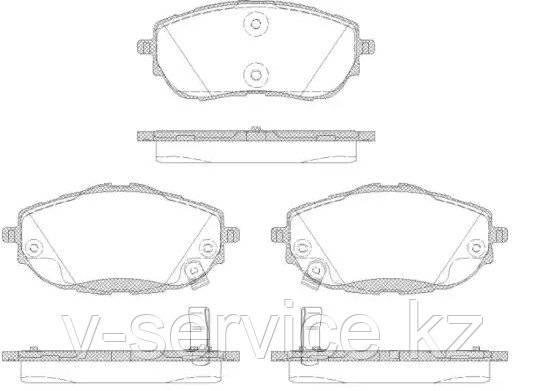 Тормозные колодки KEBO CD-1561.02 (REMSA 1561.02)