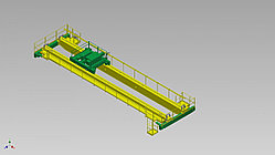 Кран двухбалочный с двумя механизмами подъема 16,0/3,2 пролет 10,5 - 28,5 м
