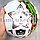Футбольный мяч Seiedt размер 5 зелено-красный, фото 2