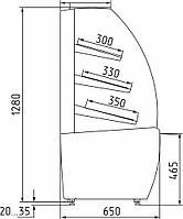 Витрина хлебная Carboma K70 N 0,9-1 0102-0109